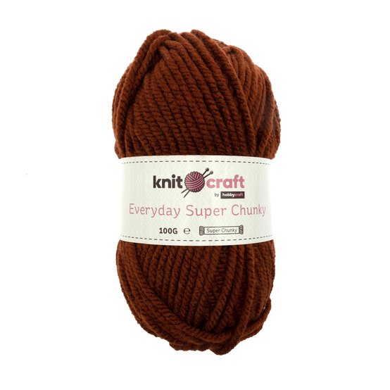 Knitcraft Rust Everyday Super Chunky Yarn 100g image number 1