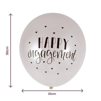 Happy Engagement Latex Balloons 10 Pack image number 2