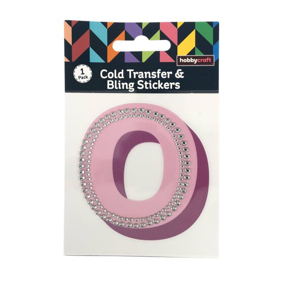 Cold Transfer and Bling Letter O Sticker Set image number 1