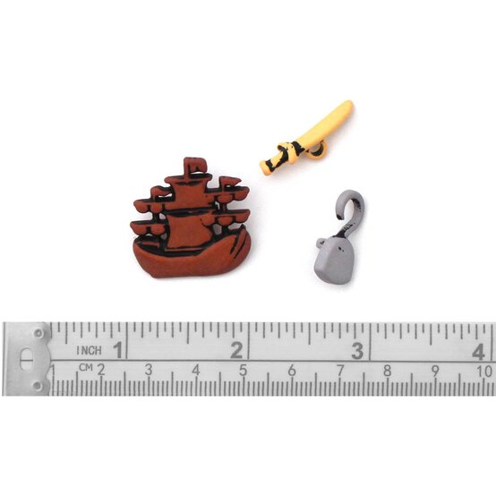 Trimits Pirate Craft Buttons 6 Pieces image number 3