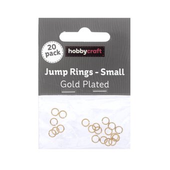 Gold Plated Jump Rings 5mm 20 Pack