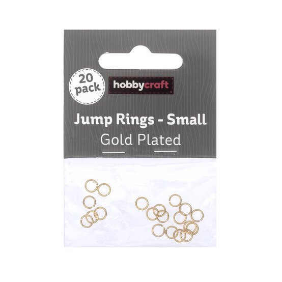 Gold Plated Jump Rings 5mm 20 Pack image number 1