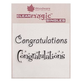 Congratulations Clear Stamp Set 2 Pack