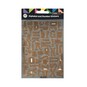 Bronze Metallic Alphabet Stickers 100 Pieces  image number 4