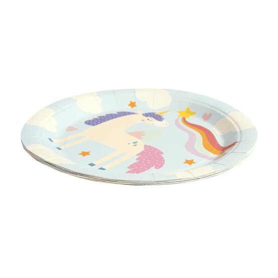 Unicorn Party Paper Plates 8 Pack image number 3