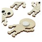 Skeleton Wooden Toppers 4 Pack  image number 3