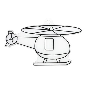 Helicopter Plastic Suncatcher