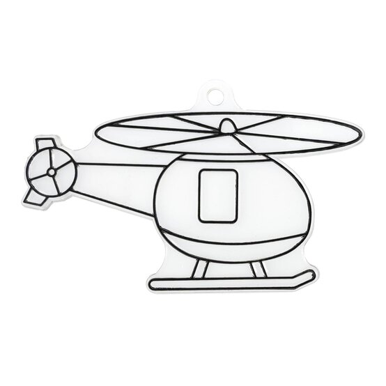 Helicopter Plastic Suncatcher image number 1
