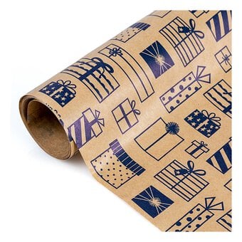 Assorted Kraft Fashion Wrapping Paper 69cm x 2m image number 4