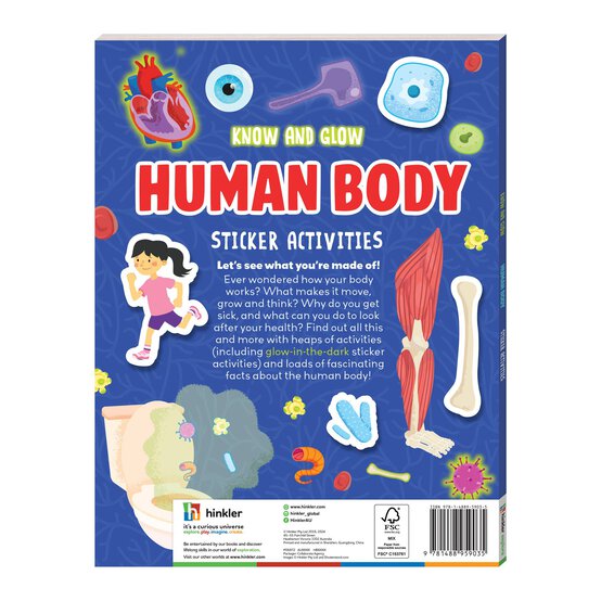 Know and Glow Human Body Sticker Activities image number 2