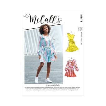McCall’s Lauren Dress Sewing Pattern M8178 (6-14)