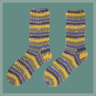 West Yorkshire Spinners Seeing Stripes Sock Pattern image number 4