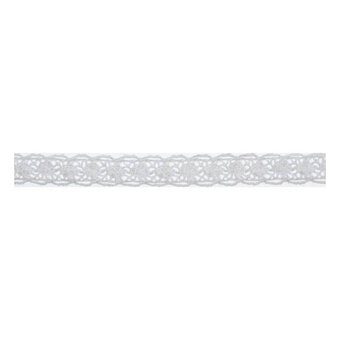 White Cotton Lace Scallop Ribbon 10mm x 5m