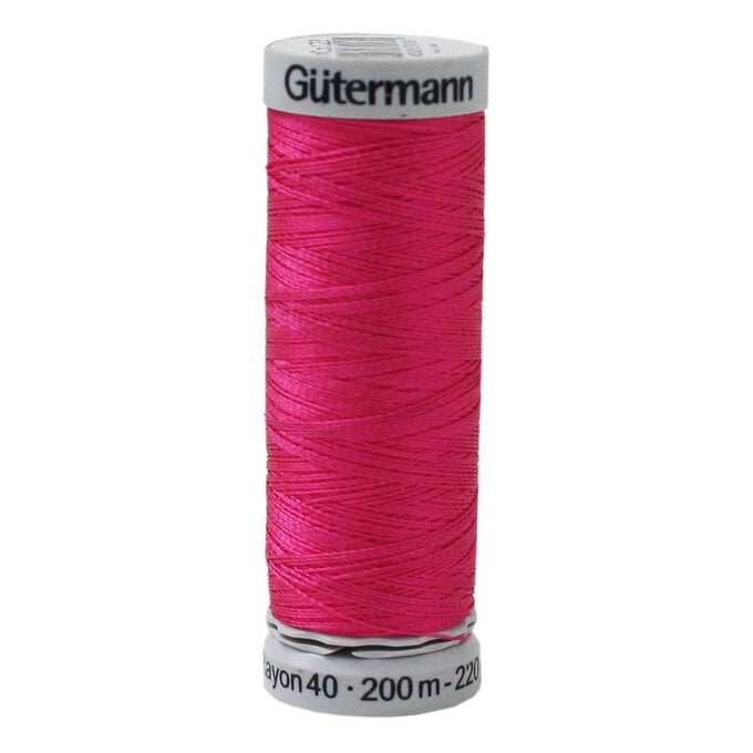 Gutermann Pink Sulky Rayon 40 Weight Thread 200m (1231) image number 1