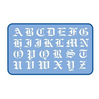 Helix Old English Alphabet Stencil 30mm