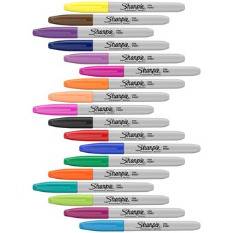 Sharpie Assorted Fine Point Permanent Markers 18 Pack image number 3