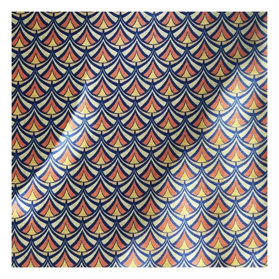 Navy Art Deco Polycotton Fabric by the Metre image number 2