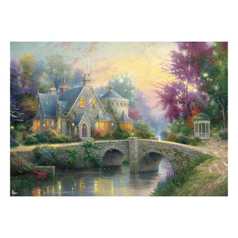Schmidt Thomas Kinkade Lamplight Manor Jigsaw Puzzle 3000 Pieces