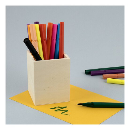 Wooden Pencil Holder 12cm image number 2
