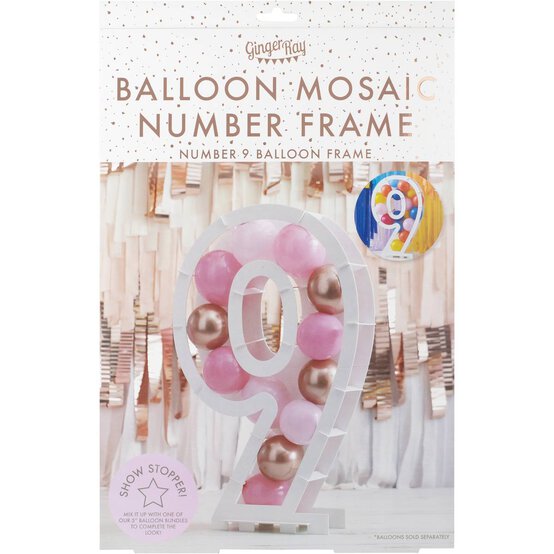 Ginger Ray Balloon Mosaic Number Frame 9 image number 4