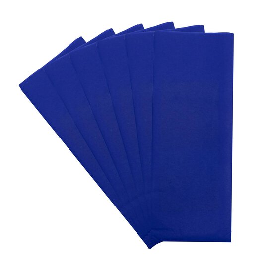 Dark Blue Tissue Paper 50cm x 75cm 6 Pack image number 1