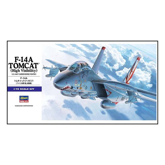 Hasegawa F-14A Tomcat High Visibility Model Kit 1:72 image number 1