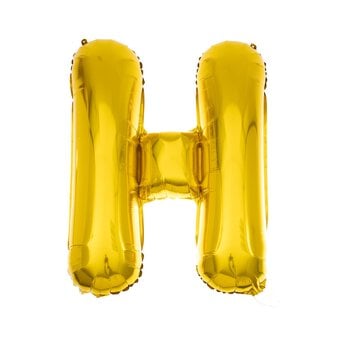 Extra Large Gold Foil Letter H Balloon