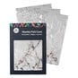 Silver Marble Foil Card A4 16 Sheets image number 1