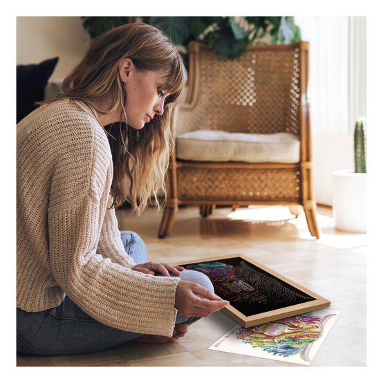 Kitfix Highland Cow Sequin Art Blue Premium Kit image number 3