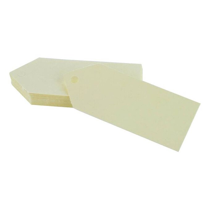 Ivory Tags 6cm 25 Pack image number 1