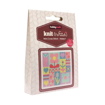 Mini Jazzy Floral Cross Stitch Kit
