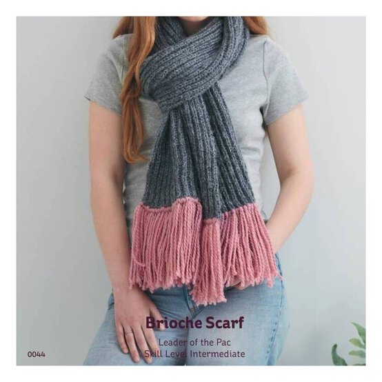 Knitcraft Alpaca Brioche Scarf Digital Pattern 0044 image number 1
