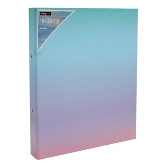 Pink and Blue Ombre A4 Ringbinder