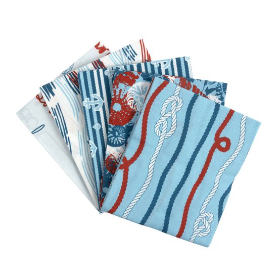 Coastal Classic Cotton Fat Quarters 5 Pack image number 1