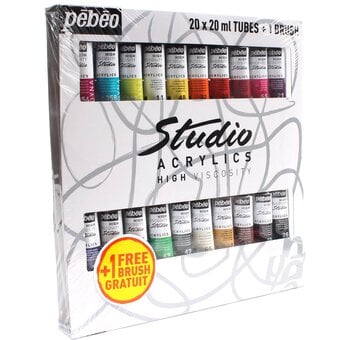 Pebeo Studio Acrylic 20ml 20 Pack image number 3