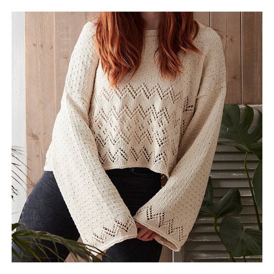 Knitcraft Flared Sleeve Jumper Digital Pattern 0264 image number 4