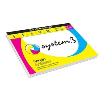 Daler-Rowney System3 Acrylic Artboard Pad A4 10 Sheets image number 2