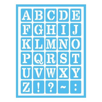DecoArt Patio Paint Everyday Alphabet Stencil