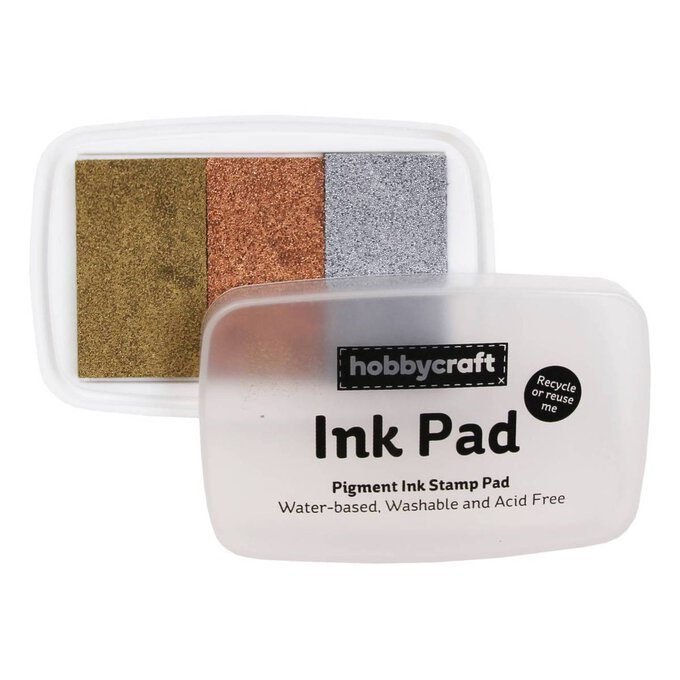 Metallic Ink Pad 3 Pack Hobbycraft
