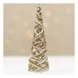 White and Gold Rattan Wire Tree 40cm image number 1