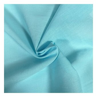 Turquoise Lawn Cotton Fabric by the Metre