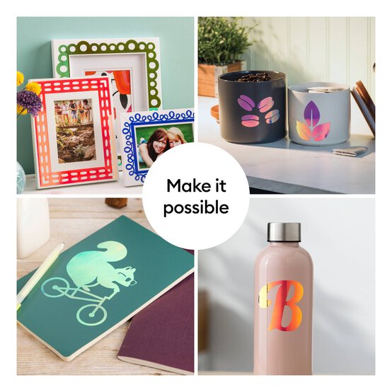 Cricut Neon Riot Holographic Vinyl 12 x 24 Inches 3 Pack image number 3