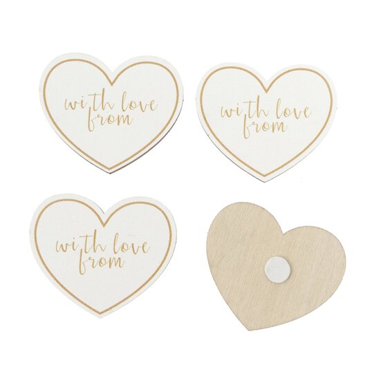 With Love Wooden Toppers 4 Pack image number 3