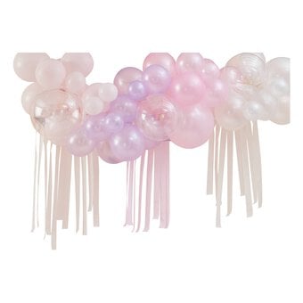 Ginger Ray Pastel and Ivory Balloon Arch with Streamers