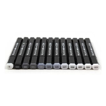 Chartpak Cool Greys Spectra AD Markers 12 Pack image number 2