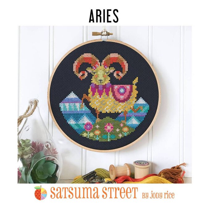 Satsuma Street Aries Cross Stitch Chart Hobbycraft