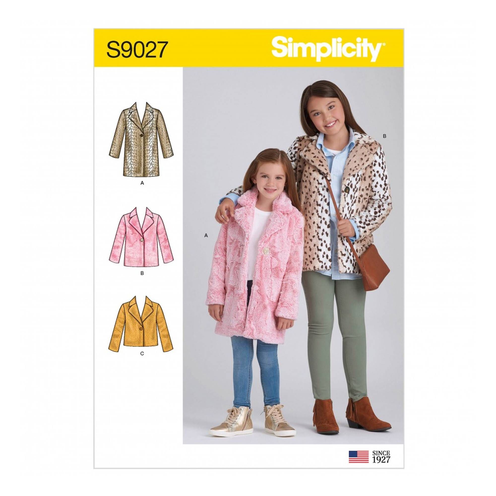 Simplicity Children's Coats Sewing Pattern S9027 (K5 7-14) | Hobbycraft