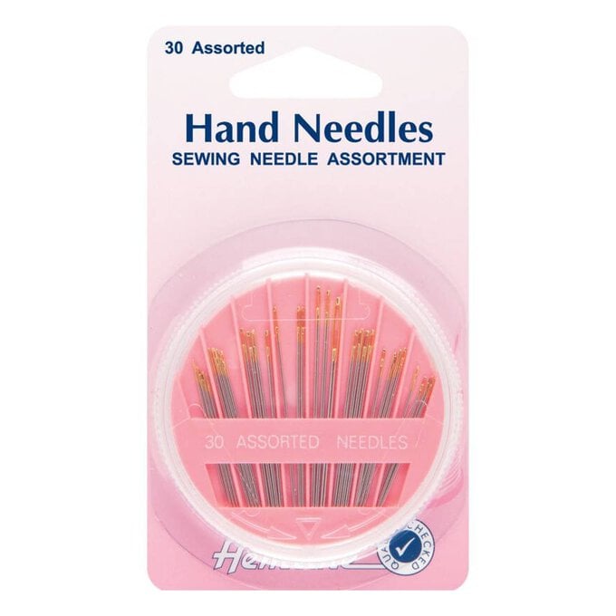 Hemline Assorted Hand Sewing Needles 30 Pack