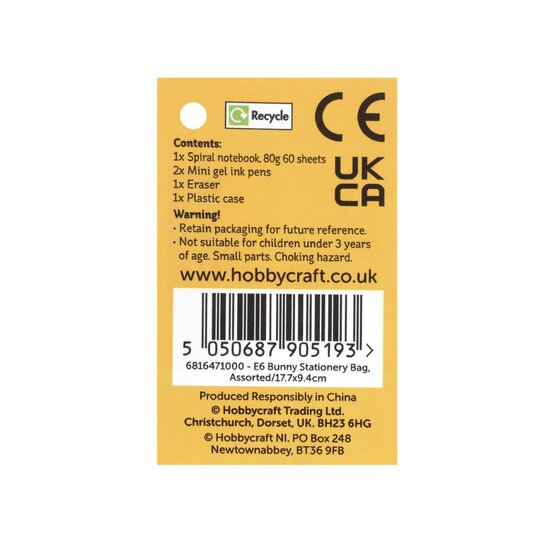 Bunny Stationery Bag image number 5