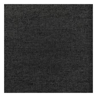 Black Cotton Denim Fabric by the Metre image number 2